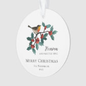 Le paradis et la nature chantent l'oiseau à Noël s (devant)