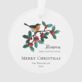 Le paradis et la nature chantent l'oiseau à Noël s (devant)