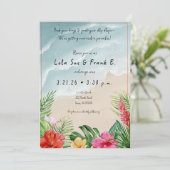 Le paradis fleurit les invitations de mariage (Debout devant)