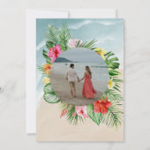 Le paradis fleurit les invitations de mariage (Dos)