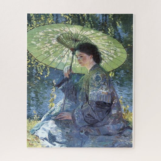 Le Parasol Vert par Guy Rose Puzzle Art (Vertical)