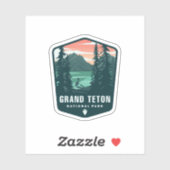Le Parc national de Grand Teton | Sticker Die-Cut (Feuille)