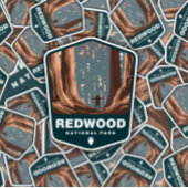 Le parc national de Redwood Californie | Sticker D