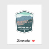 Le Parc national de Theodore Roosevelt | Sticker D (Feuille)