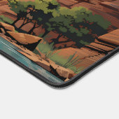 Le Parc National De Zion Les Narrows Art Rétro (Coin)