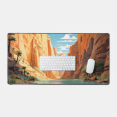 Le Parc National De Zion Les Narrows Art Rétro (Clavier et souris)