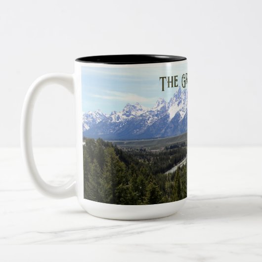 Le Parc National des Grands Tétons 15oz Mug (Gauche)