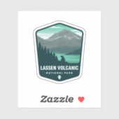 Le Parc national volcanique de Lassen | Sticker Di (Feuille)