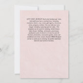 Le parfait mélange BRIDAL DOUCHE Invitations CAFÉ (Dos)