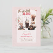 Le parfait mélange BRIDAL DOUCHE Invitations CAFÉ (Debout devant)