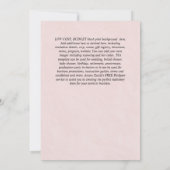 Le parfait mélange BRIDAL DOUCHE Invitations CAFÉ (Dos)