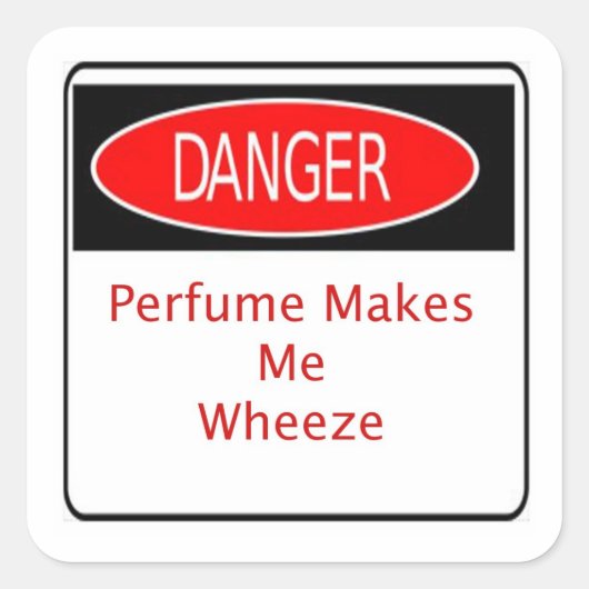 Le Parfum Danger Me Fait Sticker Wheeze (Devant)