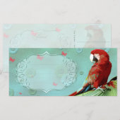 LE PARROT ~ Carte de voeux / Carte postale (Devant / Derrière)