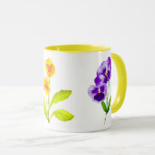 'Le Parti de la Pansée' sur une Mug Combo (II) (Devant droit)