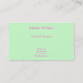 Le pastel barre le carte de visite (Dos)