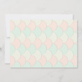 Le pastel crante des invitations de baby shower (Dos)
