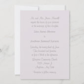 Le pastel fleurit le faire-part de mariage (Dos)