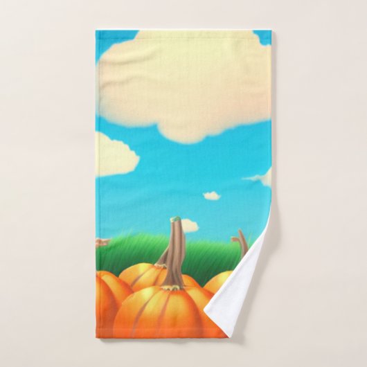 Le patch Citrouille (Serviette à main)