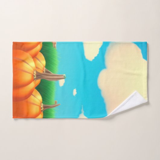 Le patch Citrouille (Serviette à main)