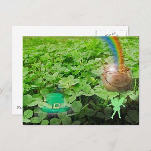 Le patch de trèfle, carte postale (Devant / Derrière)