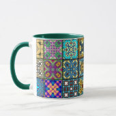 Le patchwork ajuste la tasse (Gauche)