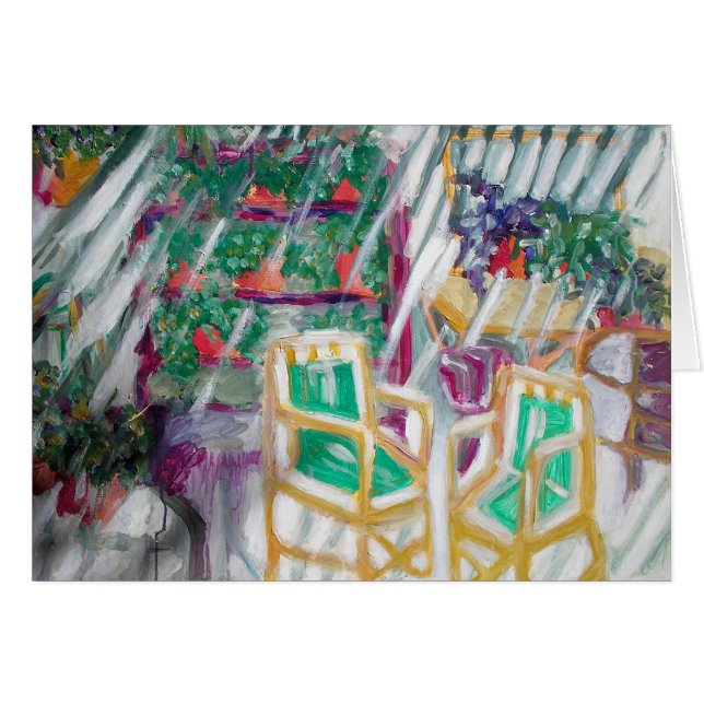 Le patio - carte (Devant horizontal)