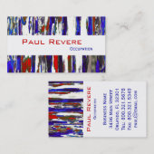 Le patriotique ~ Carte de visite (Devant / Derrière)