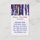 Le patriotique ~ Carte de visite (Dos)