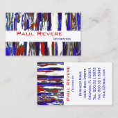 Le patriotique ~ Carte de visite (Devant / Derrière)