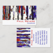 Le patriotique ~ Carte de visite (Devant / Derrière)