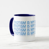 Le patriotisme est ma tasse de café de la (Devant gauche)