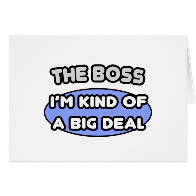 Le patron... une sorte de grosse affaire (Devant horizontal)