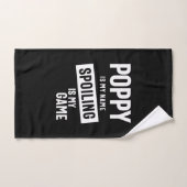 Le Pavot Est Mon Nom Le Sabot Est Mon Jeu (Serviette à main)