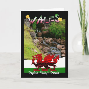 Le Pays de Galles, carte de Gallois indiquant Dydd