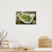 Le pays d'Elyon | Poster carte (Cuisine)