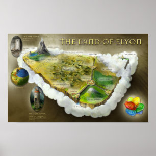 Le pays d'Elyon   Poster carte
