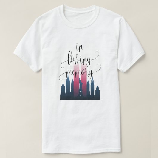 Le Pays Patriote En Mémoire Amoureuse 9/11 T-Shirt (Design devant)
