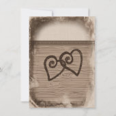 Le pays rustique et les invitations aux mariages (Dos)