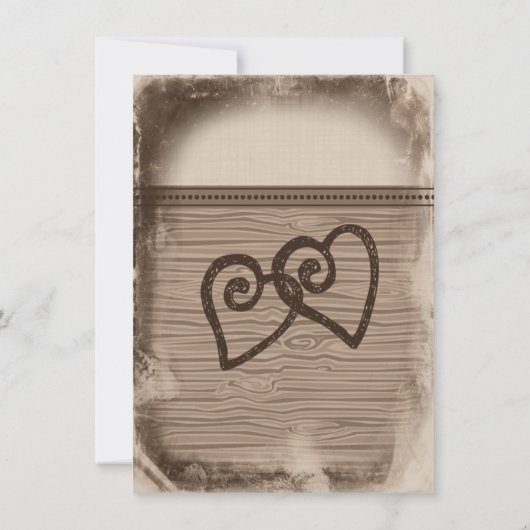 Le pays rustique et les invitations aux mariages (Dos)