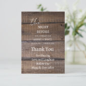 Le Pays Rustique La Nuit Avant Le Mariage Merci (Debout devant)