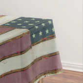 Le pays rustique Prim la nappe de drapeau des (In Situ)