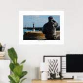 LE PÊCHEUR ET LE SIREN Poster (Bureau à domicile)