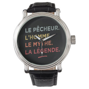 Le pêcheur l'homme le mythe la légende horloge