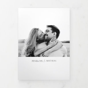 Le Penelope Faire-part de mariage moderne triple