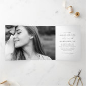 Le Penelope | Faire-part de mariage moderne triple (Intérieur)