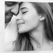 Le Penelope | Faire-part de mariage moderne triple (Intérieur en premier)