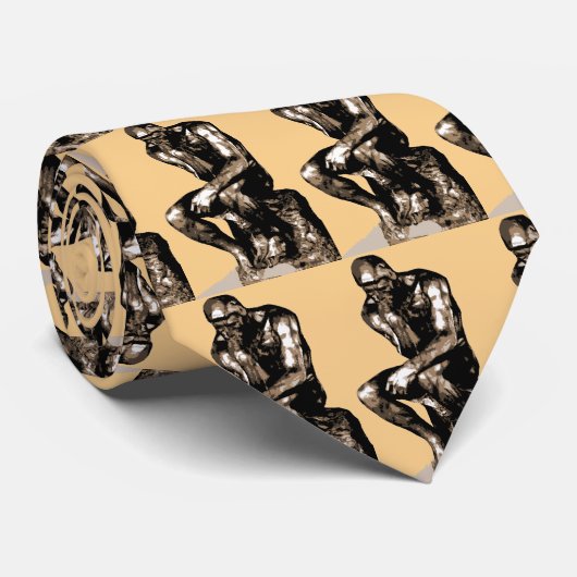 Le penseur d'Auguste Rodin - Cravate (Roulé)