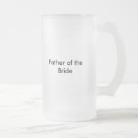 Le père du stein de jeune mariée a givré la tasse