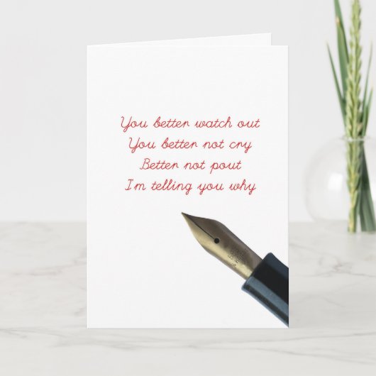 Le Père Noël arrive à la carte de la ville (Devant)