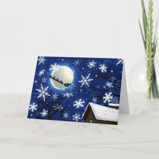 Le Père Noël Arrive À La Carte De Ville (Vierge À (Devant)